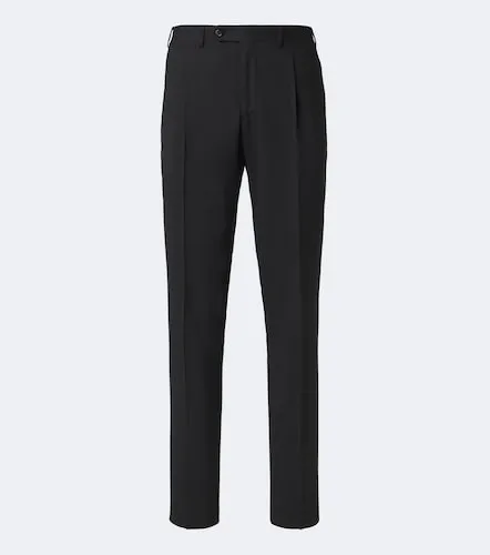 Pantalon droit en laine mélangée - Canali - Modalova