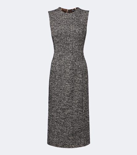 Robe midi en laine et soie mélangées - Dolce&Gabbana - Modalova