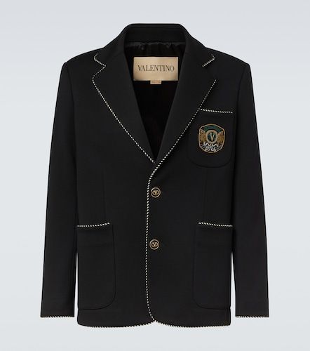 Blazer brodé en laine vierge - Valentino Garavani - Modalova