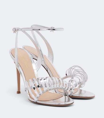 Sandales en cuir métallisé - Gianvito Rossi - Modalova