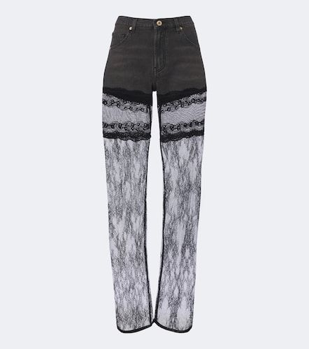Blumarine Jean wide à dentelle - Blumarine - Modalova