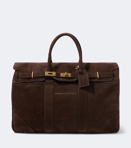 Sac de voyage en daim - Brunello Cucinelli - Modalova