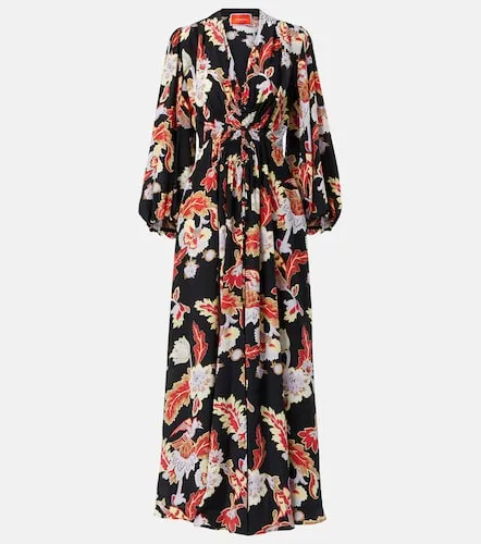 Robe longue en soie imprimée - La DoubleJ - Modalova
