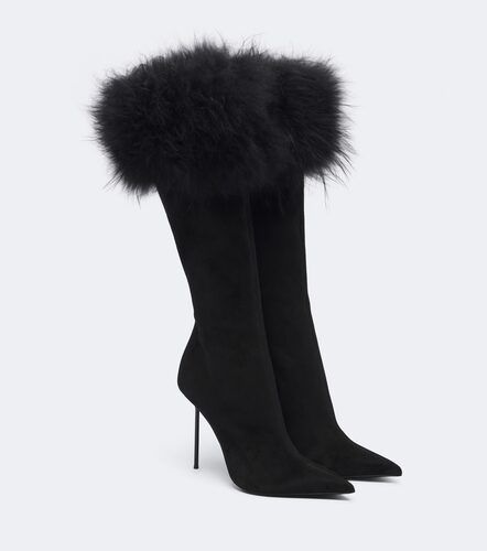 Bottes Lidia en daim et shearling - Paris Texas - Modalova