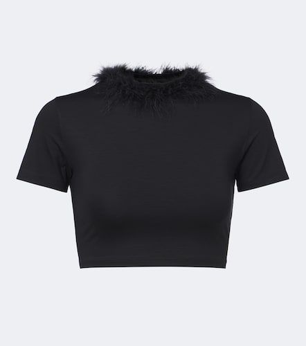 Gucci Top court à plumes - Gucci - Modalova