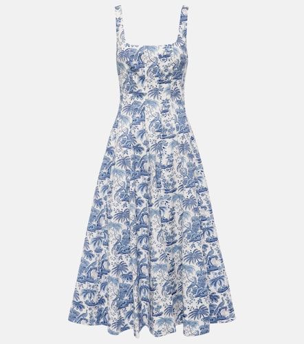 Robe Wells en coton à imprimé - Staud - Modalova