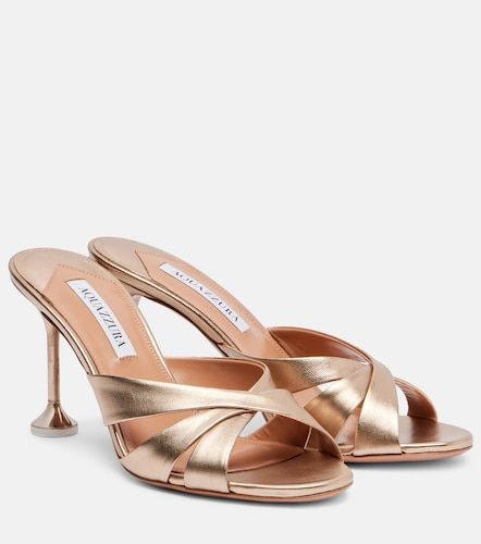 Mules Kiss Me Quick en cuir - Aquazzura - Modalova