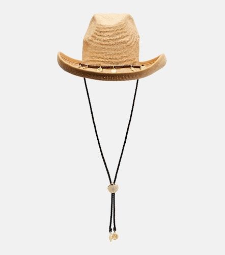 Oséree Chapeau de cowboy en raphia à ornements - Oseree - Modalova