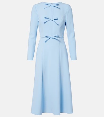 Robe midi en crêpe à nœud - Carolina Herrera - Modalova