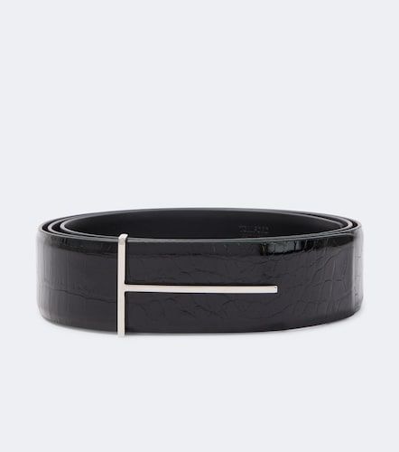 Tom Ford Ceinture T en cuir verni - Tom Ford - Modalova