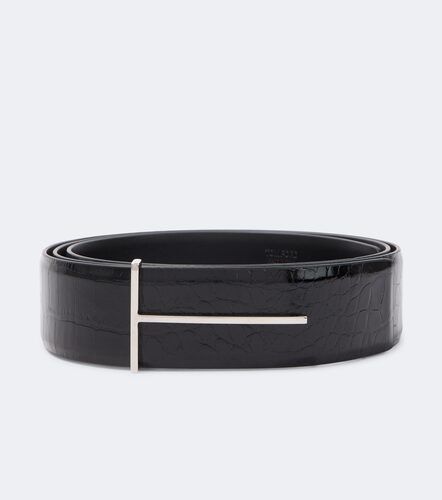 Tom Ford Ceinture T en cuir verni - Tom Ford - Modalova