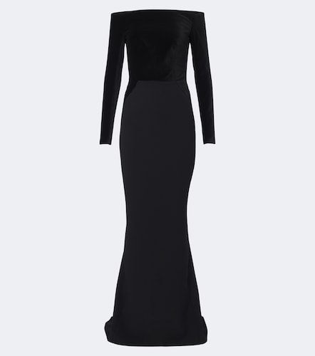 Robe longue Pazienza en velours - Safiyaa - Modalova