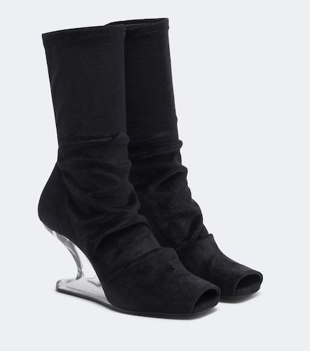 Bottines Cantilever en velours - Rick Owens - Modalova