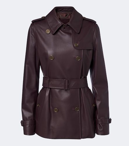 Burberry Trench-coat court en cuir - Burberry - Modalova