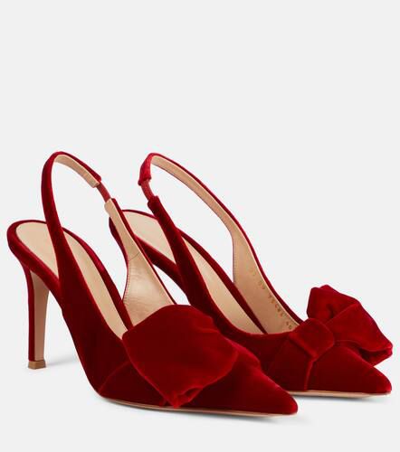 Escarpins slingback 85 en velours - Gianvito Rossi - Modalova