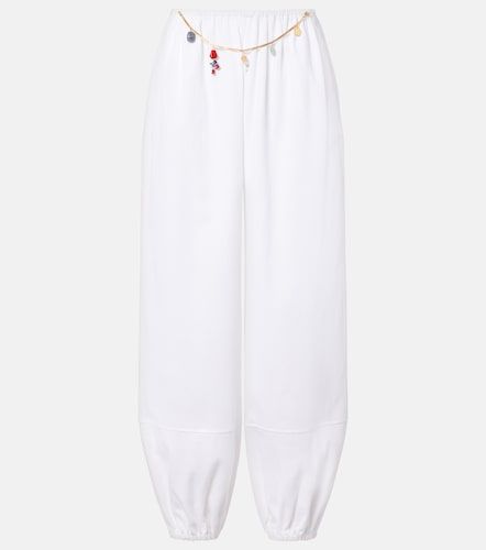 Pantalon fuselé en coton à ornement - Stella McCartney - Modalova