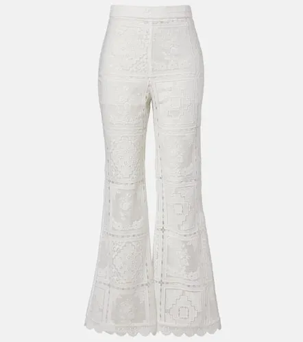 Pantalon évasé en dentelle - Zimmermann - Modalova