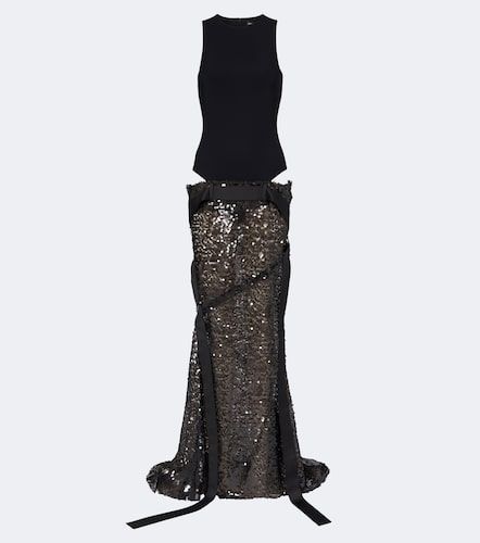 The Attico Robe longue à sequins - The Attico - Modalova