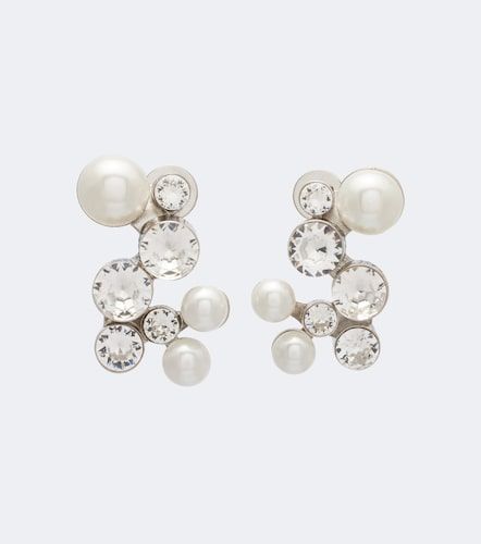 Boucles d'oreilles à cristaux et perles fantaisie - Dries Van Noten - Modalova