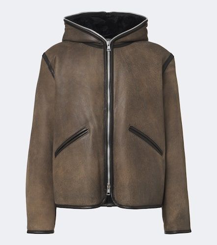 Veste à capuche en cuir et shearling - Our Legacy - Modalova
