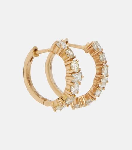 Boucles d'oreilles Rivulet en or 18 ct et diamants - Ileana Makri - Modalova