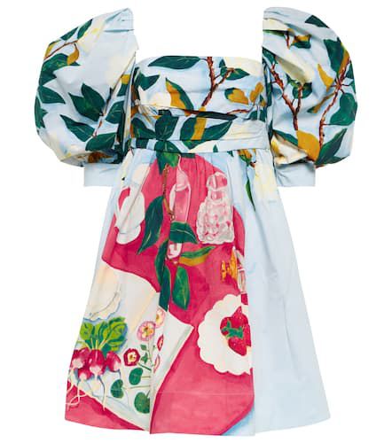 Robe en coton à motif Tablescape - Oscar de la Renta - Modalova