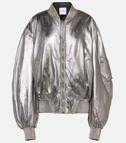 Veste bomber en cuir - The Attico - Modalova