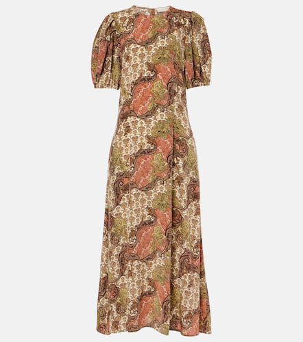 Robe midi Calais en soie - Ulla Johnson - Modalova