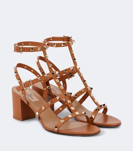 Sandales Rockstud en cuir - Valentino Garavani - Modalova