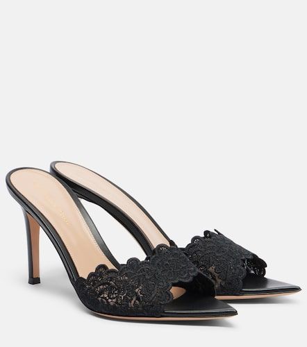 Mules Yvonne en dentelle - Gianvito Rossi - Modalova