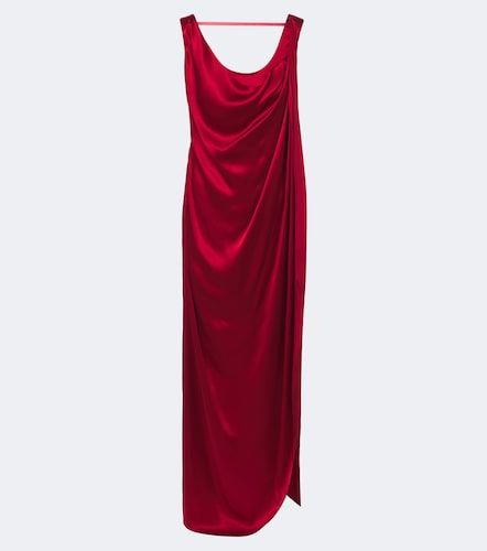 Robe longue en satin - Maison Margiela - Modalova