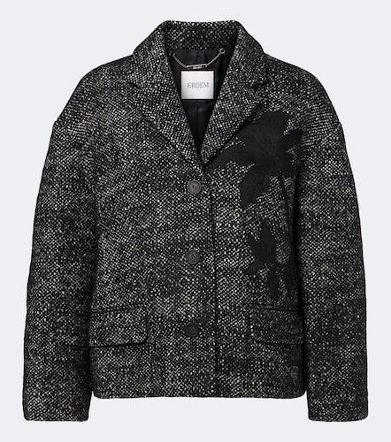 Veste courte en laine mélangée - Erdem - Modalova