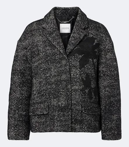 Veste courte en laine mélangée - Erdem - Modalova
