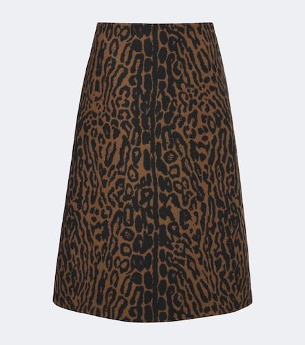 Jupe midi en laine vierge - Carolina Herrera - Modalova
