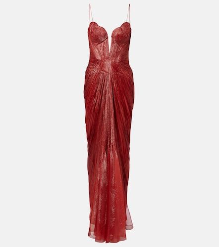 Robe longue Cecilia en soie - Maria Lucia Hohan - Modalova