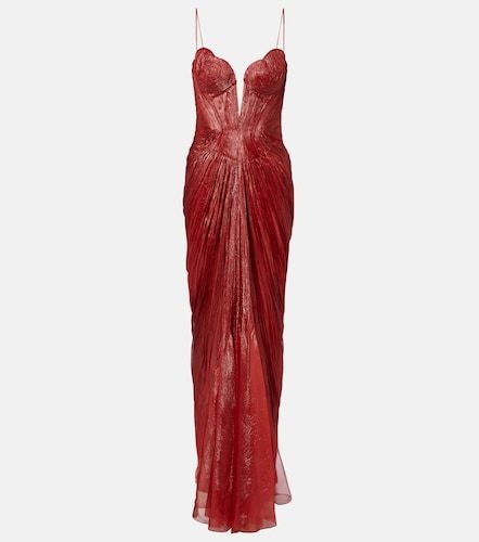 Robe longue Cecilia en soie - Maria Lucia Hohan - Modalova