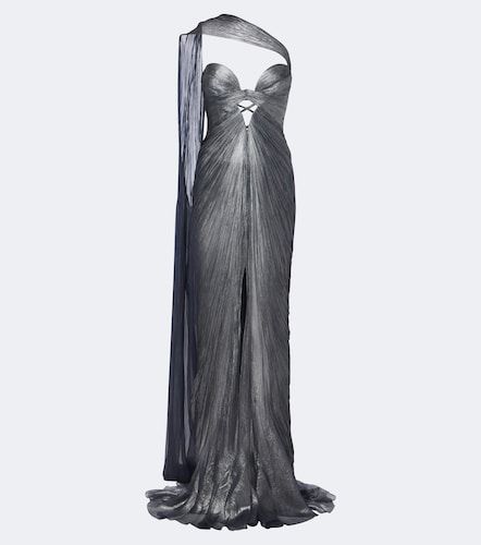 Robe longue bustier Morgan en soie - Maria Lucia Hohan - Modalova