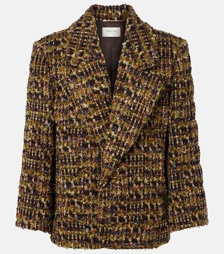 Veste en laine mélangée - Saint Laurent - Modalova
