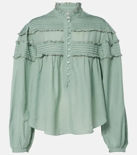 Blouse Doana en coton mélangé à volants - Marant Etoile - Modalova