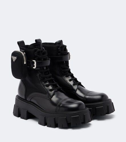 Prada Bottines Monolith en cuir - Prada - Modalova