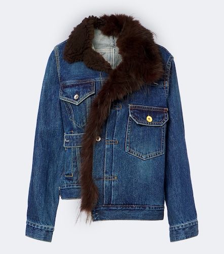 Sacai Veste asymétrique en denim - Sacai - Modalova