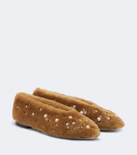 Ballerines Margot en shearling à ornements - Jimmy Choo - Modalova