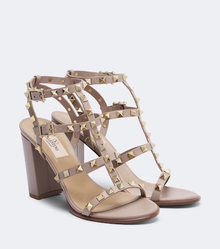 Sandales Rockstud en cuir - Valentino Garavani - Modalova