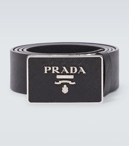 Ceinture Saffiano en cuir à logo - Prada - Modalova