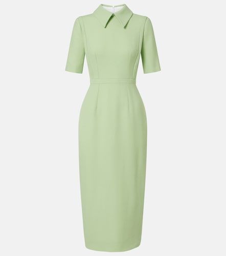 Robe midi Valletta en crêpe de laine - Emilia Wickstead - Modalova