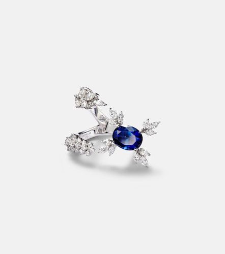 Bague Reign Supreme en or blanc 18 ct, diamants et saphir - Yeprem - Modalova