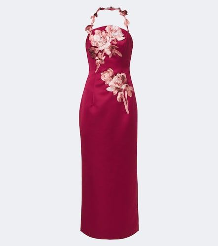 Robe longue Ava à appliqués floraux - Leo Lin - Modalova