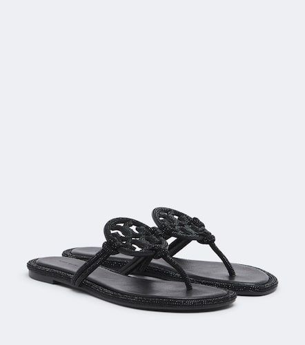 Tongs Miller en cuir à ornements - Tory Burch - Modalova