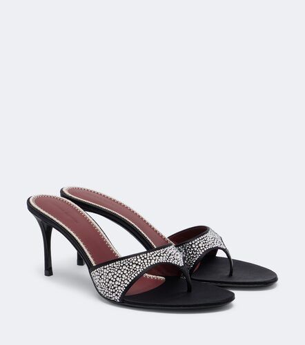 Mules en satin à ornements - Magda Butrym - Modalova
