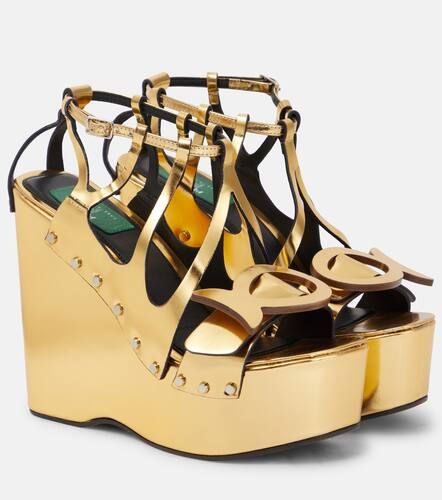Sandales compensées en cuir - Pucci - Modalova